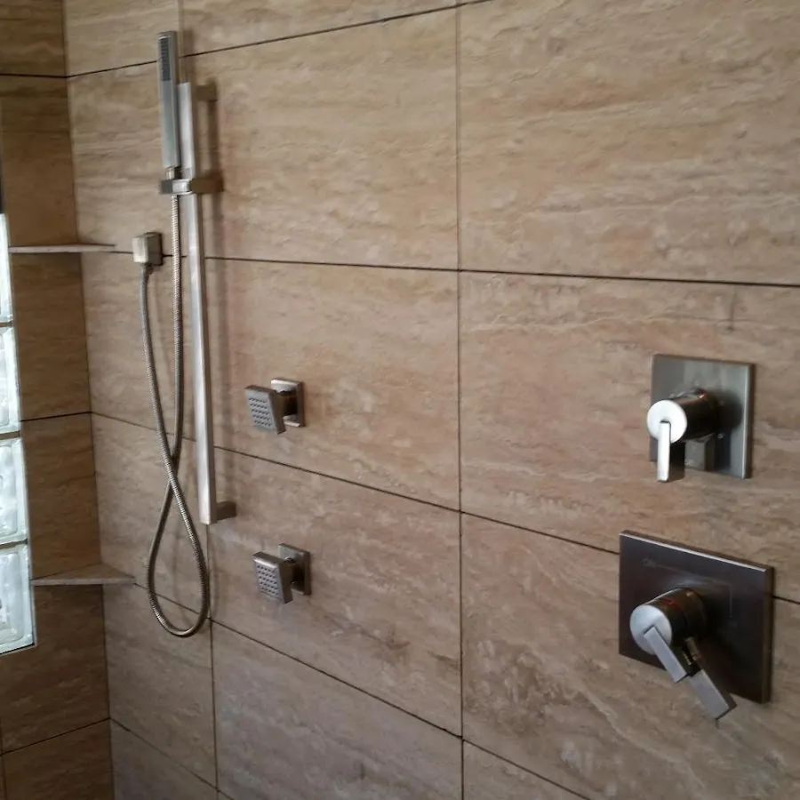 Shower fixture installation for Water Heater Replacement in Moreau